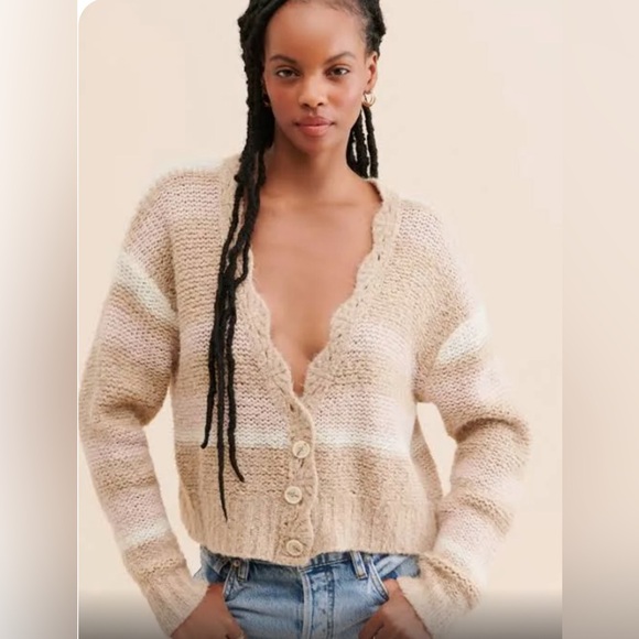NEW✨Free People Fine Time Cardigan Sweater - Picture 1 of 6